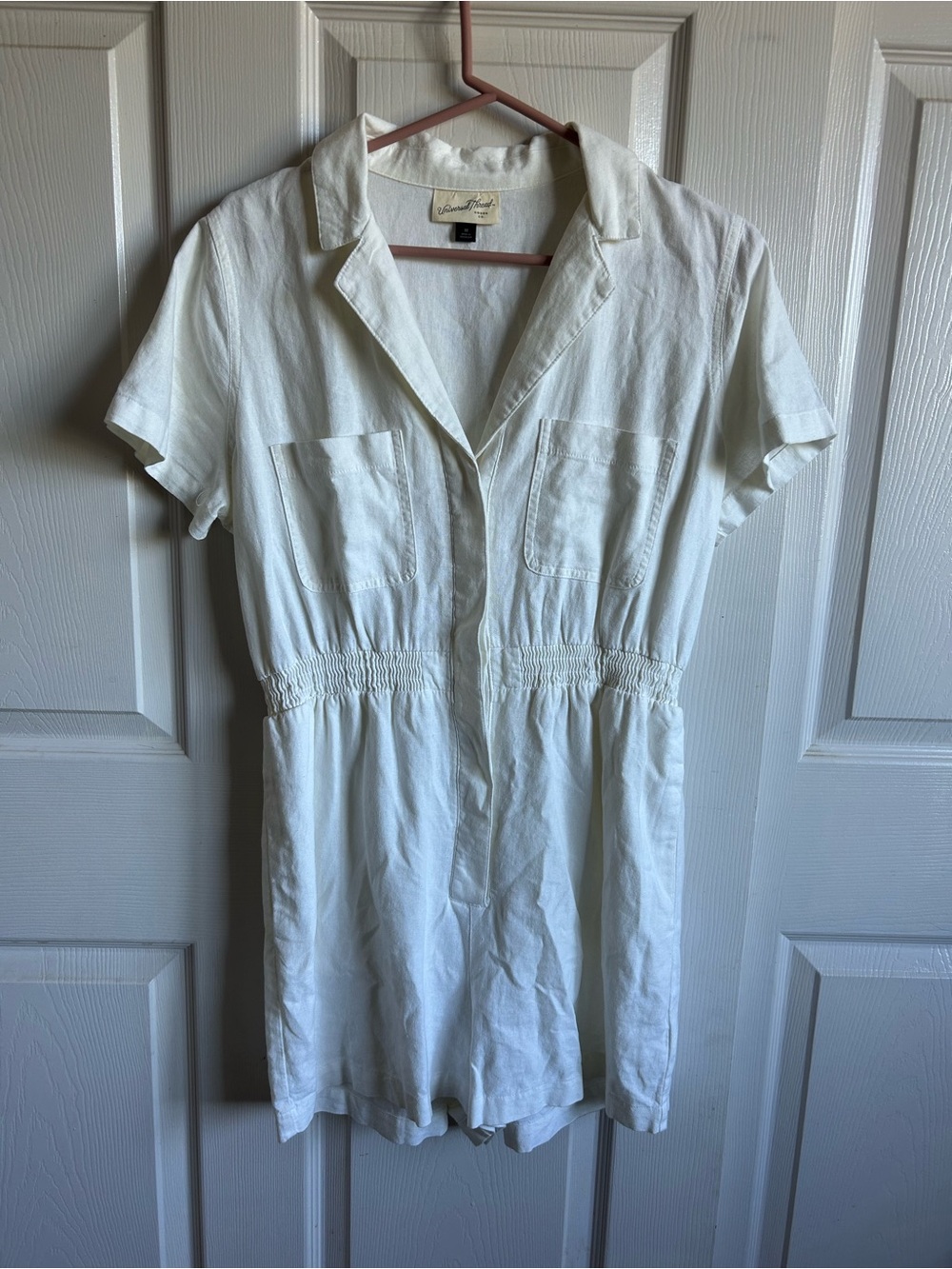 Universal Thread White Short Sleeve Romper